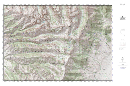 Ruby Dome MyTopo Explorer Series Map Image