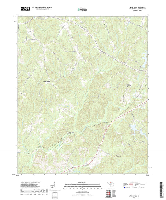 Baton Rouge South Carolina US Topo Map Image