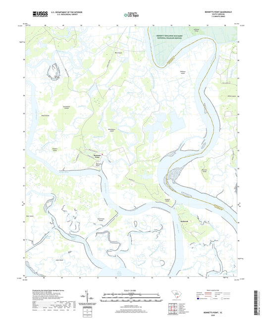 Bennetts Point South Carolina US Topo Map Image