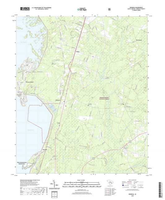 Bonneau South Carolina US Topo Map Image
