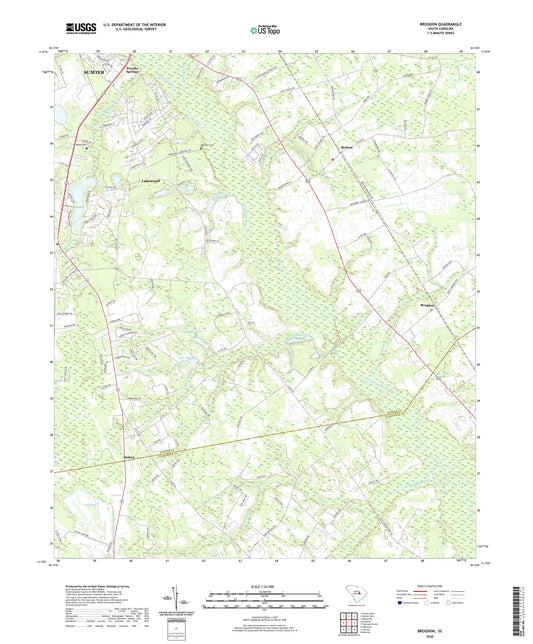 Brogdon South Carolina US Topo Map Image