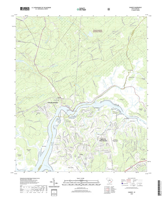 Cainhoy South Carolina US Topo Map Image