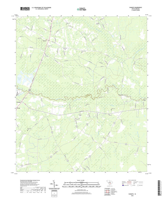 Canadys South Carolina US Topo Map Image