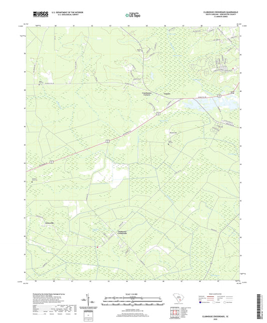 Clubhouse Crossroads South Carolina US Topo Map Image