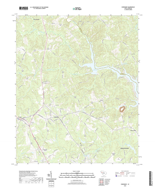 Cokesbury South Carolina US Topo Map Image