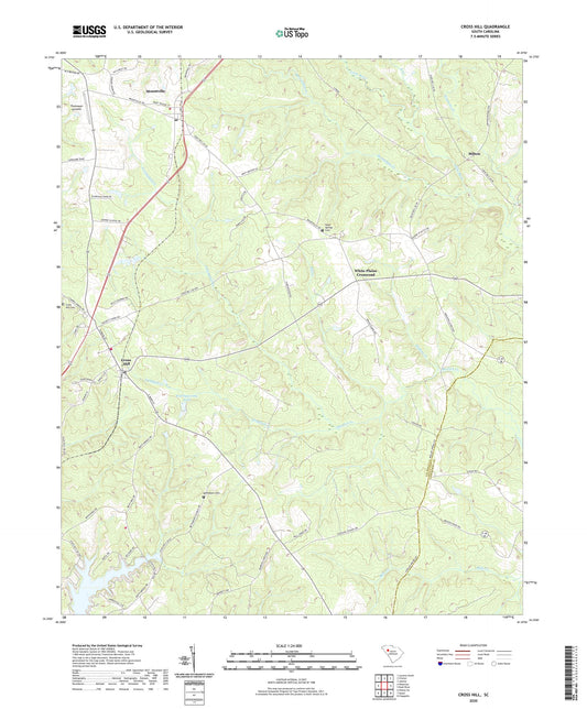 Cross Hill South Carolina US Topo Map Image