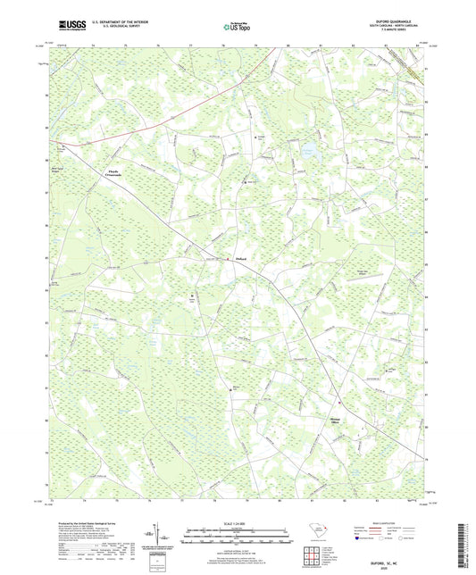Duford South Carolina US Topo Map Image