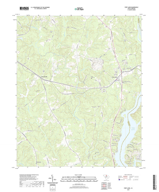 Fort Lawn South Carolina US Topo Map Image