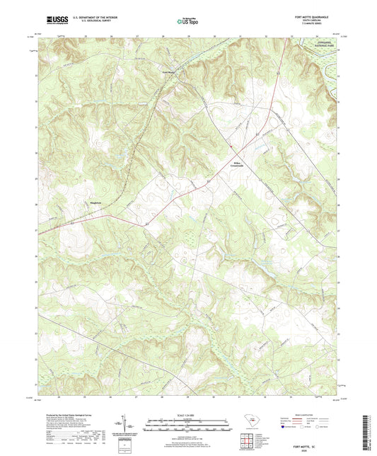 Fort Motte South Carolina US Topo Map Image