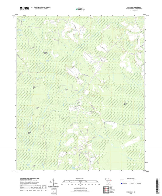 Friendship South Carolina US Topo Map Image