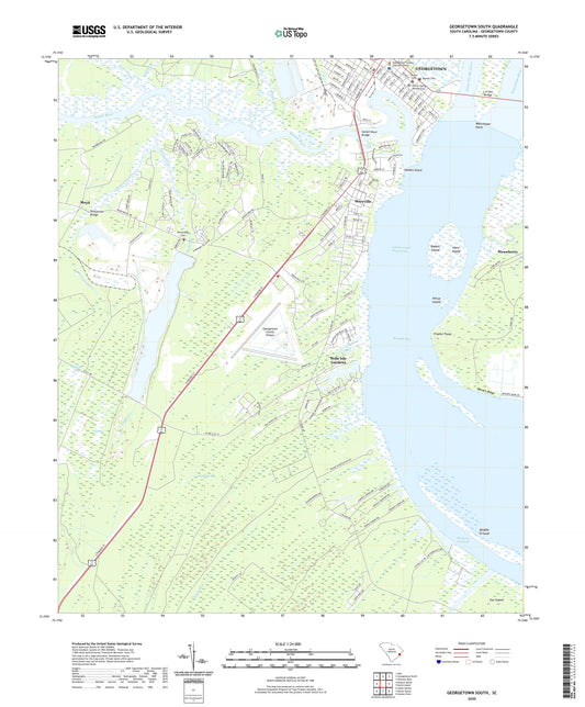 Georgetown South South Carolina US Topo Map Image