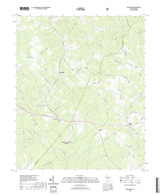 Good Hope South Carolina US Topo Map Image