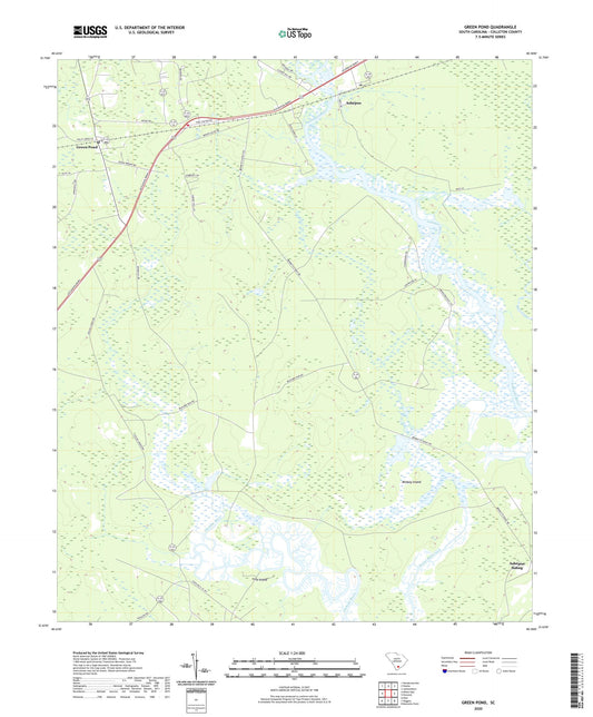 Green Pond South Carolina US Topo Map Image