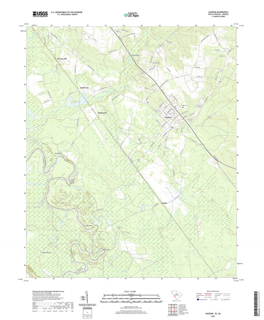 Jackson South Carolina US Topo Map Image