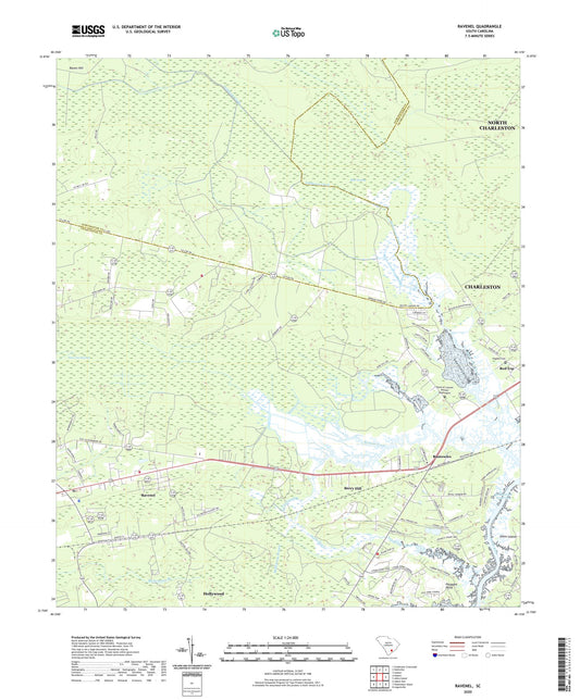Ravenel South Carolina US Topo Map Image