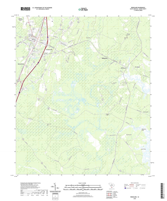 Ridgeland South Carolina US Topo Map Image