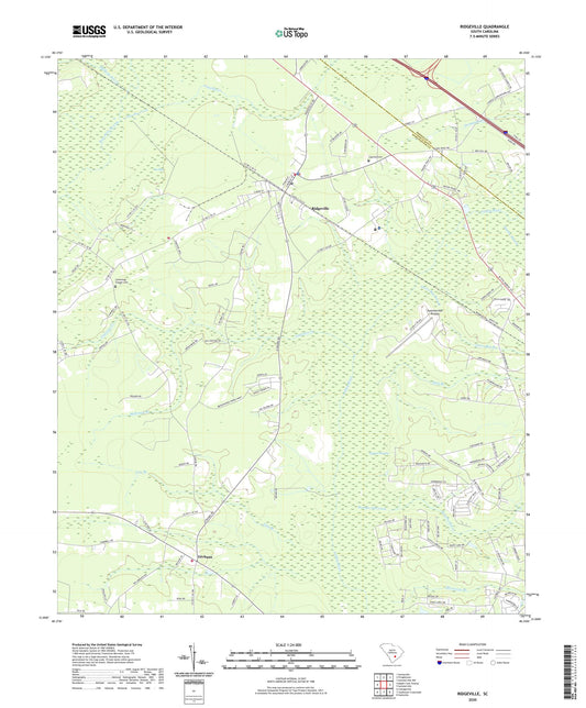 Ridgeville South Carolina US Topo Map Image
