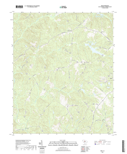 Rion South Carolina US Topo Map Image