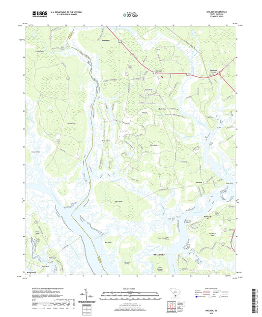 Sheldon South Carolina US Topo Map Image