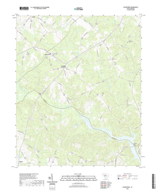 Silverstreet South Carolina US Topo Map Image