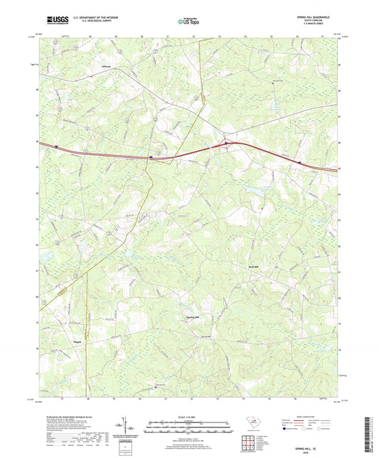 Spring Hill South Carolina US Topo Map Image