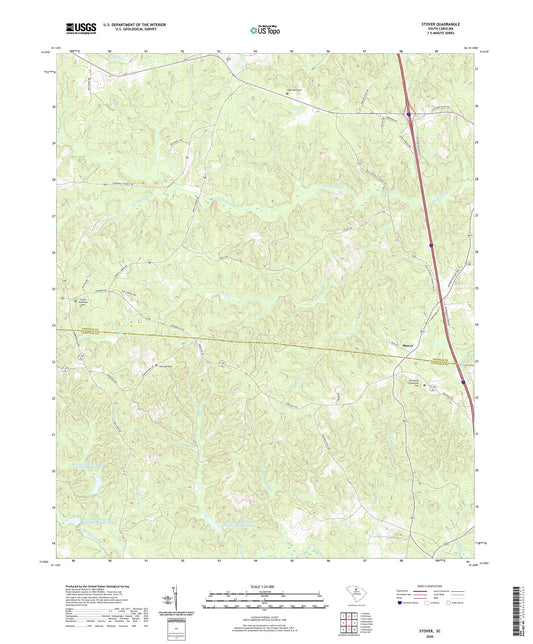 Stover South Carolina US Topo Map Image