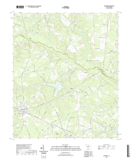 Wagener South Carolina US Topo Map Image
