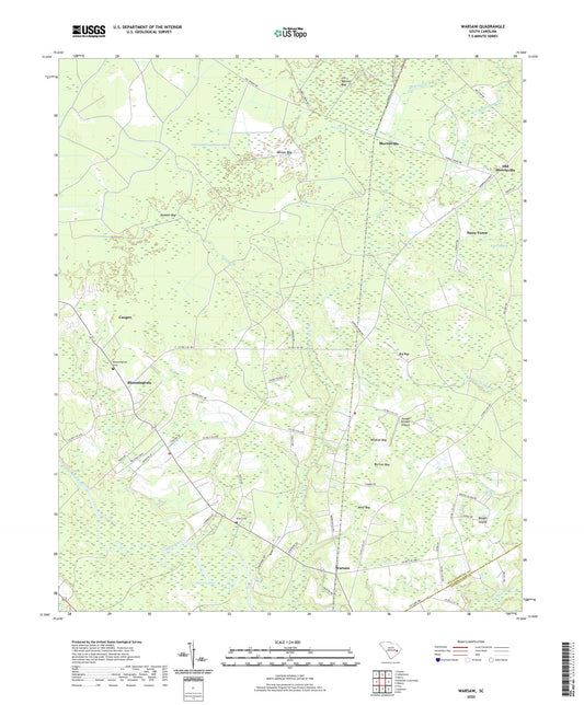 Warsaw South Carolina US Topo Map Image