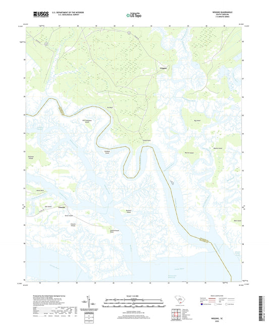 Wiggins South Carolina US Topo Map Image