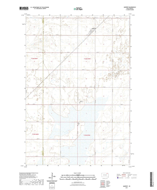 Amherst South Dakota US Topo Map Image