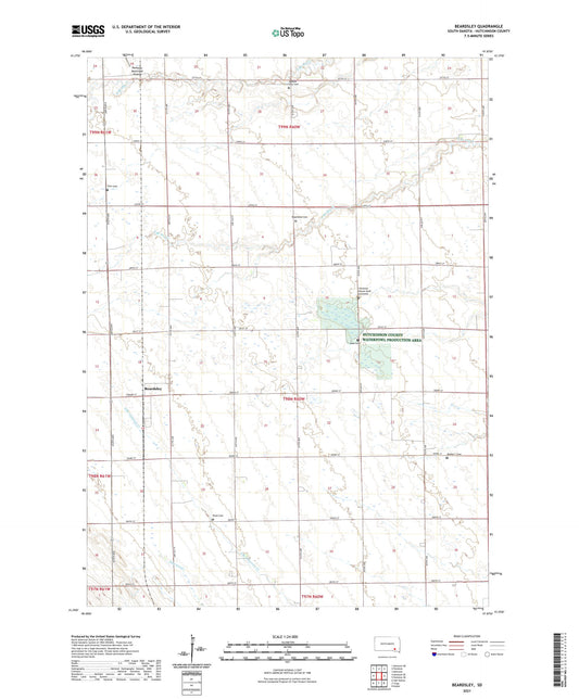 Beardsley South Dakota US Topo Map Image