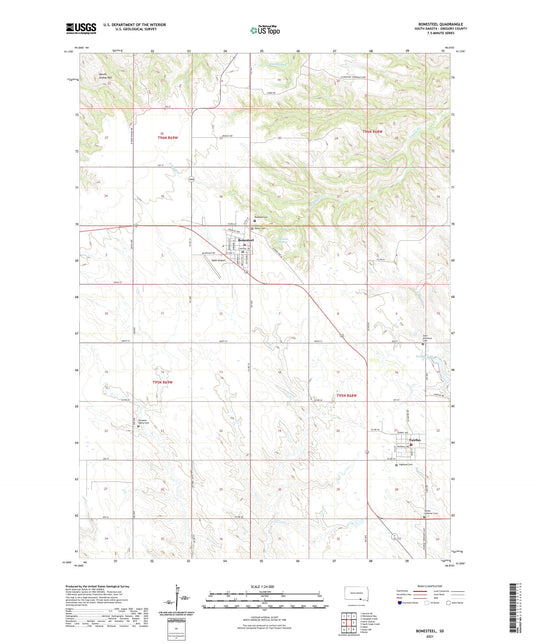 Bonesteel South Dakota US Topo Map Image