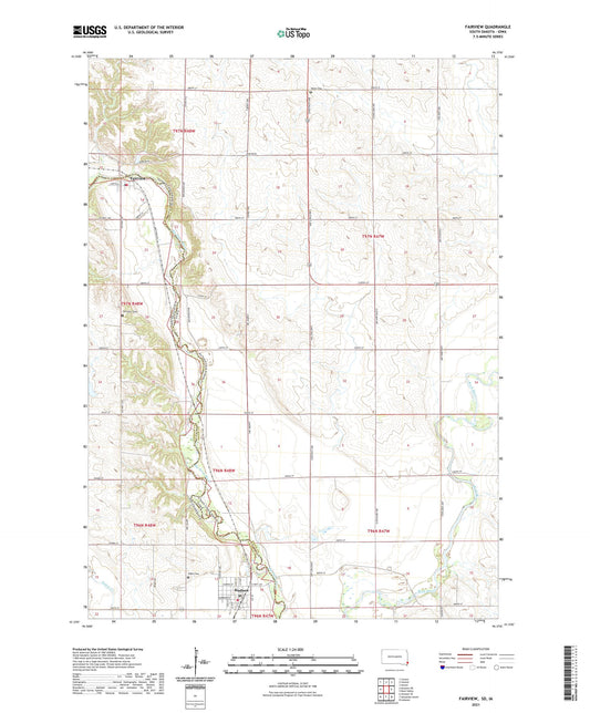 Fairview South Dakota US Topo Map Image
