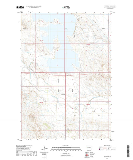 Fruitdale South Dakota US Topo Map Image