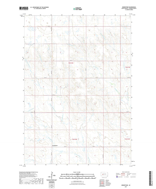 Grindstone South Dakota US Topo Map Image