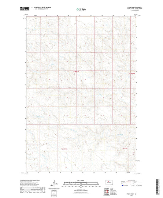 Stove Creek South Dakota US Topo Map Image
