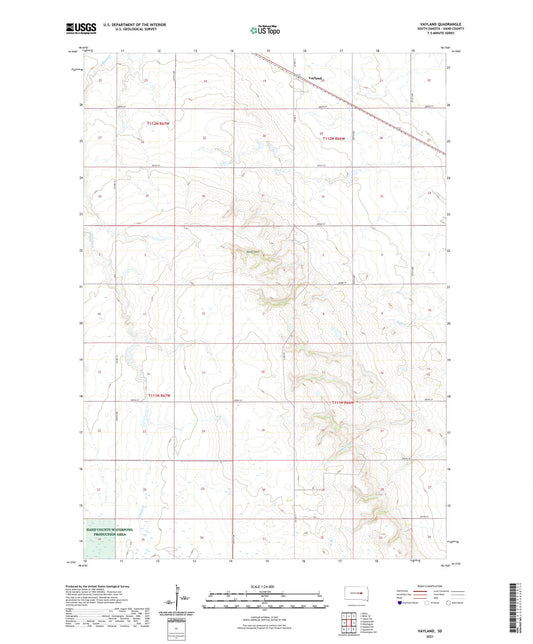 Vayland South Dakota US Topo Map Image