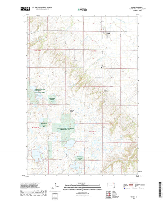 Veblen South Dakota US Topo Map Image