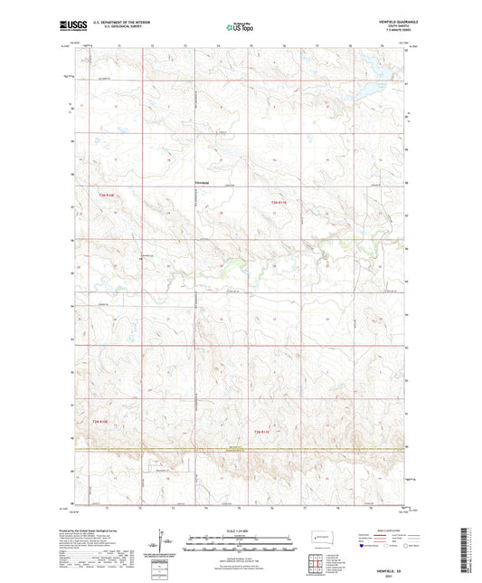 Viewfield South Dakota US Topo Map Image