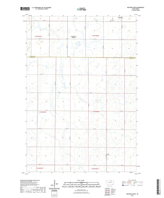 Wetonka South South Dakota US Topo Map Image