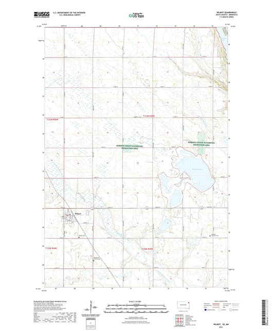 Wilmot South Dakota US Topo Map Image