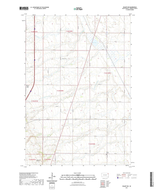 Wilmot NW South Dakota US Topo Map Image
