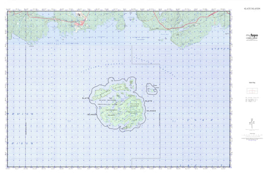 Slate Islands MyTopo Explorer Series Map Image