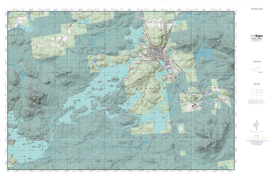 Saranac Lake MyTopo Explorer Series Map Image