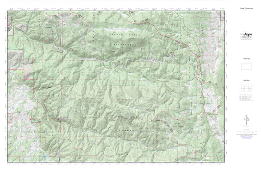 Sarvis Creek Wilderness MyTopo Explorer Series Map Image