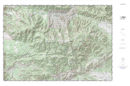 Sawmill Mtn MyTopo Explorer Series Map Image
