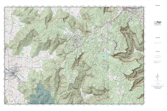 Sewanee MyTopo Explorer Series Map Image