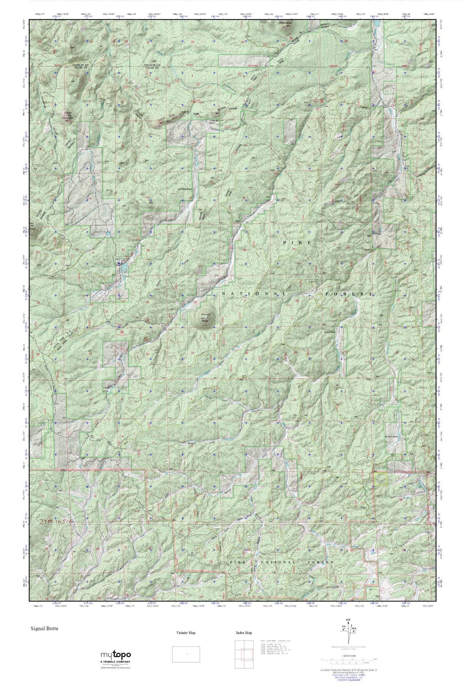 Signal Butte MyTopo Explorer Series Map Image