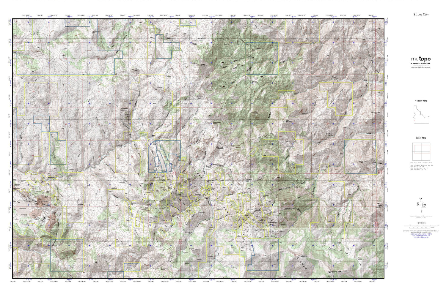 Silver City MyTopo Explorer Series Map Image
