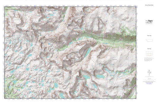 Silver Run Peak MyTopo Explorer Series Map Image